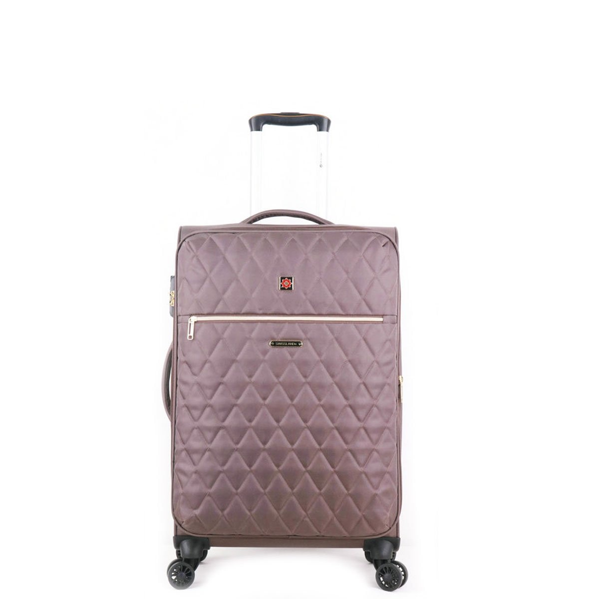 Maleta Vertical Capitonado Capuchino de 20" Swissland