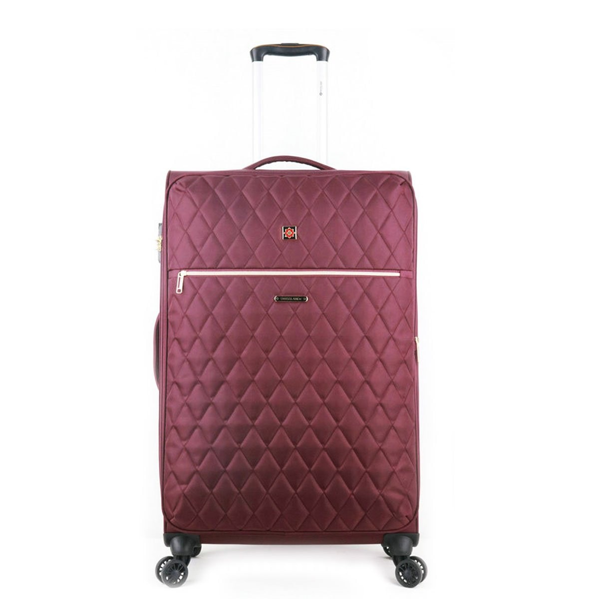 Maleta Vertical Capitonado Morado de 24" Swissland