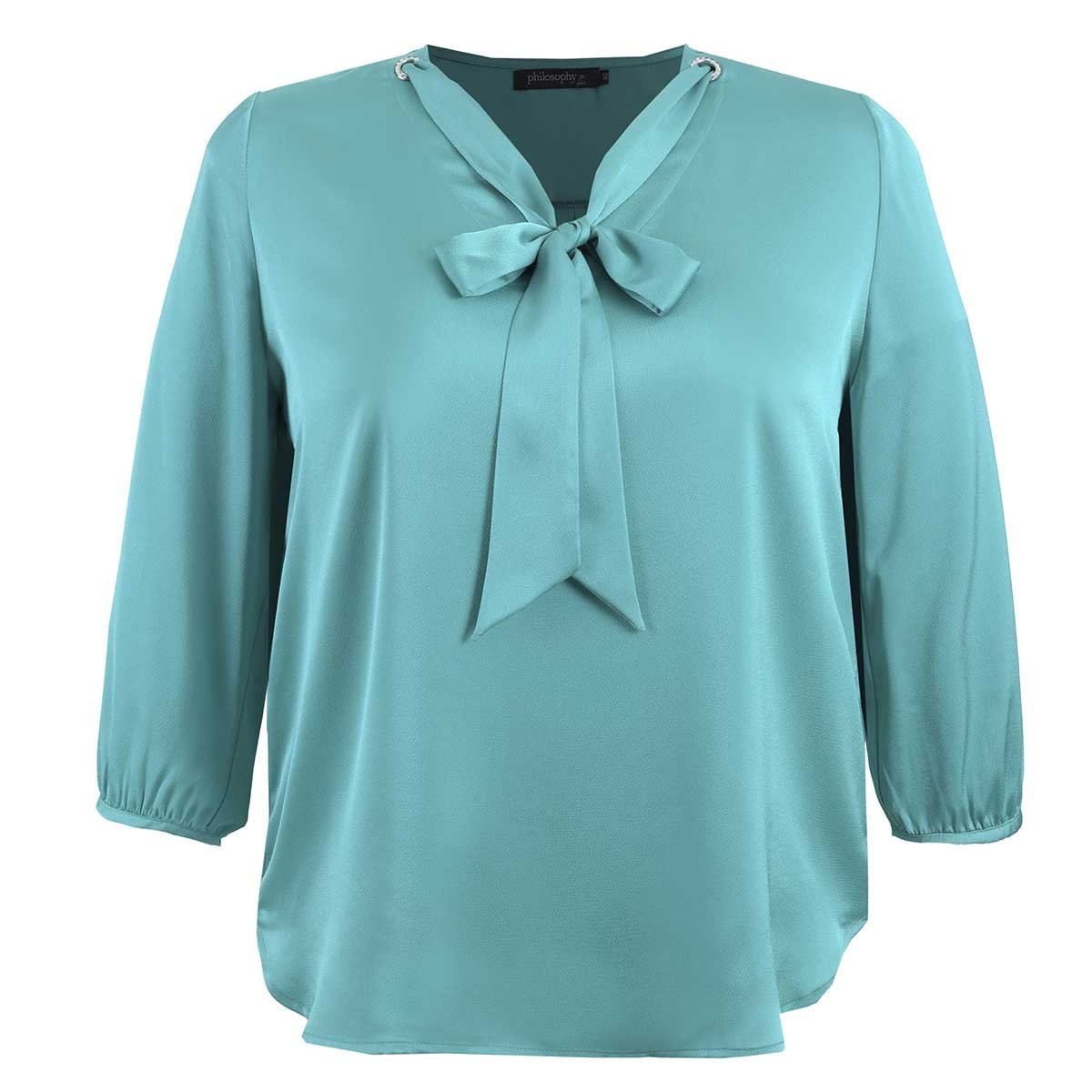 Blusa para Dama con Corbatín Philosophy Jr Plus