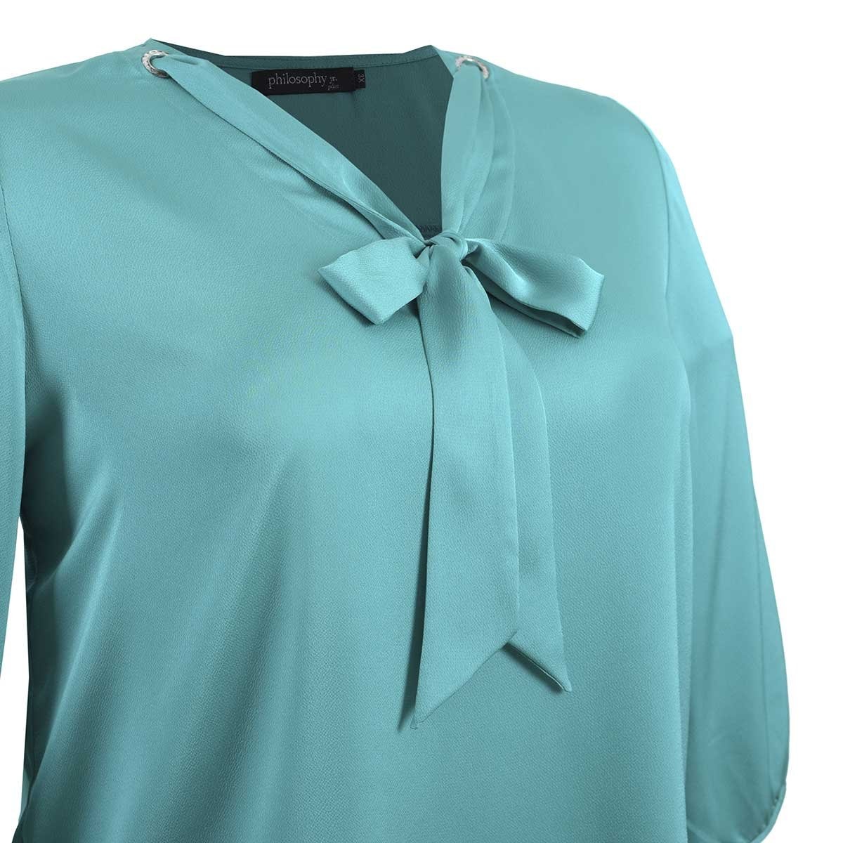 Blusa para Dama con Corbatín Philosophy Jr Plus
