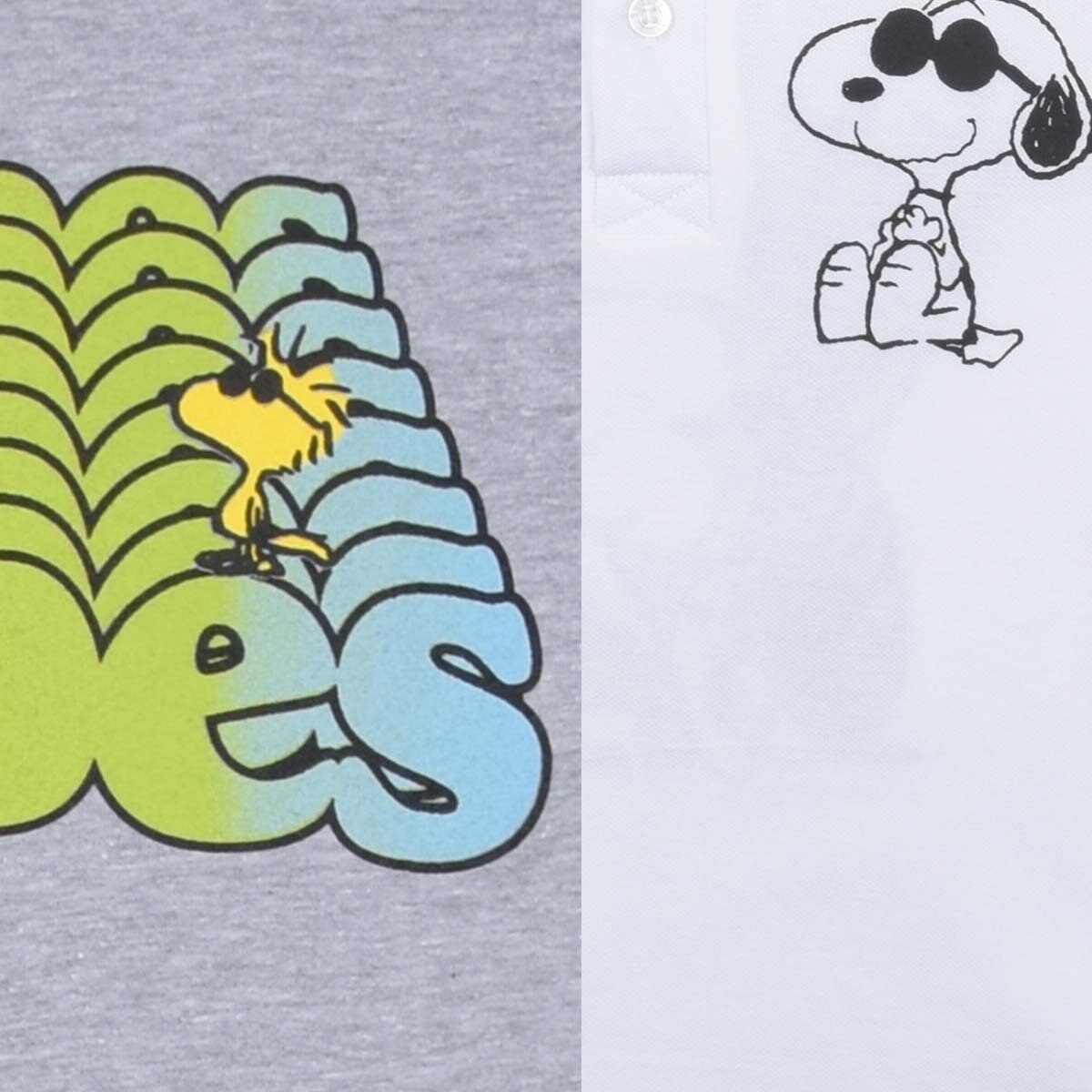 Set de Polo Manga Corta Y Playera Manga Corta Snoopy
