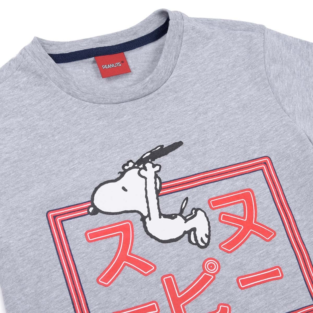 Conjunto Gris Combinado Playera Manga Corta con Short Snoopy