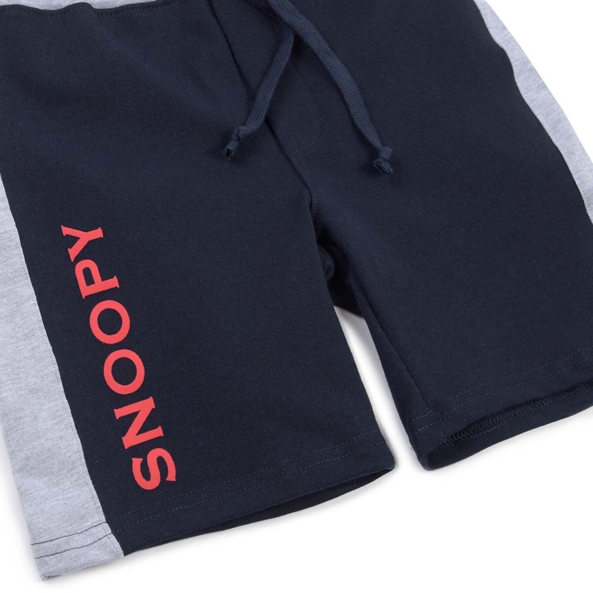 Conjunto Gris Combinado Playera Manga Corta con Short Snoopy