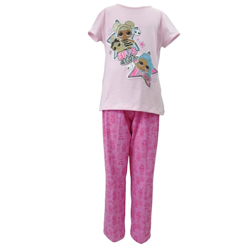 Pijama para Niña de Bff Manga Corta con Pantalón Lol