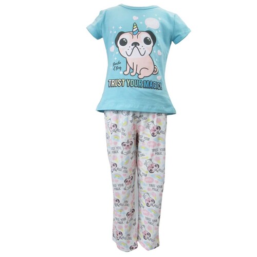 Pijama para Niña de Pug 2 Piezas Onix