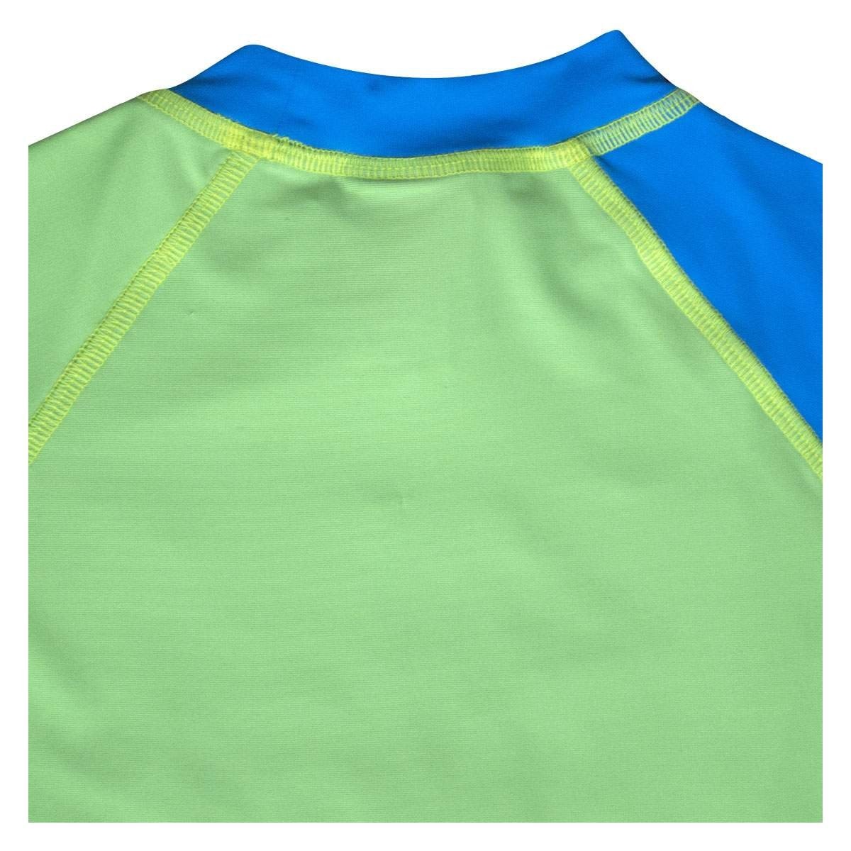 Playera Surf Manga Larga Verde Brillante Skysoul para Niño