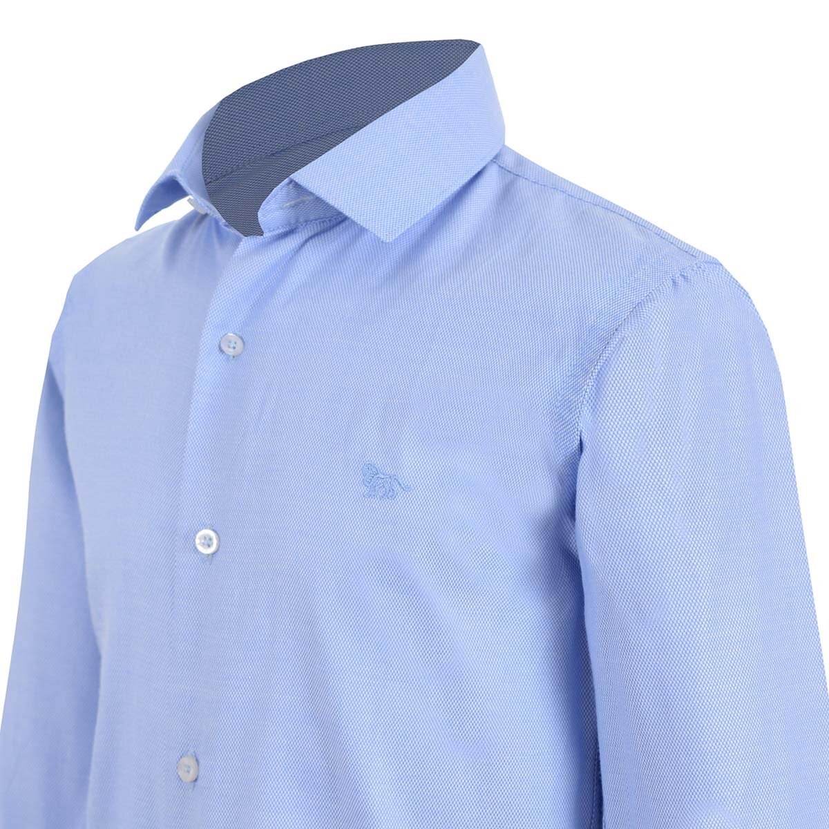 Camisa de Vestir Azul de Manga Larga Zilerys para Niño