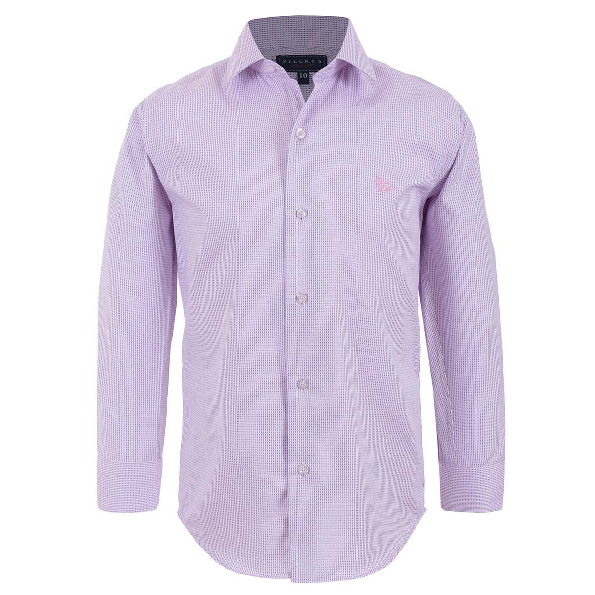 Camisa de Vestir Rosa de Manga Larga Zilerys para Niño