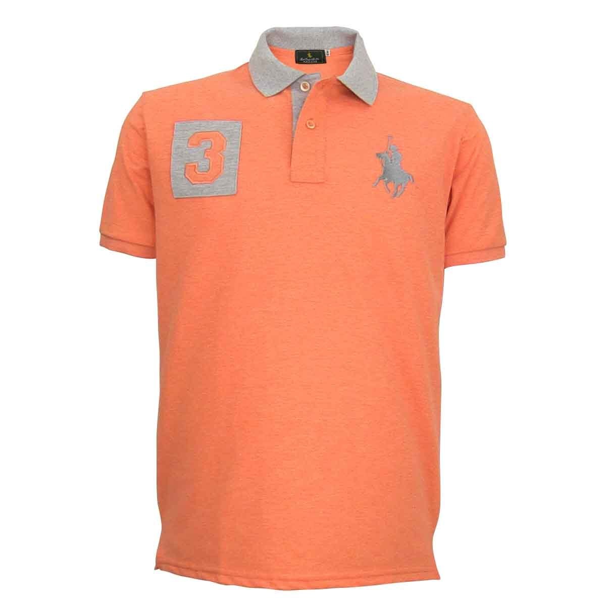 Polo Naranja Manga Corta Polo Club para Caballero
