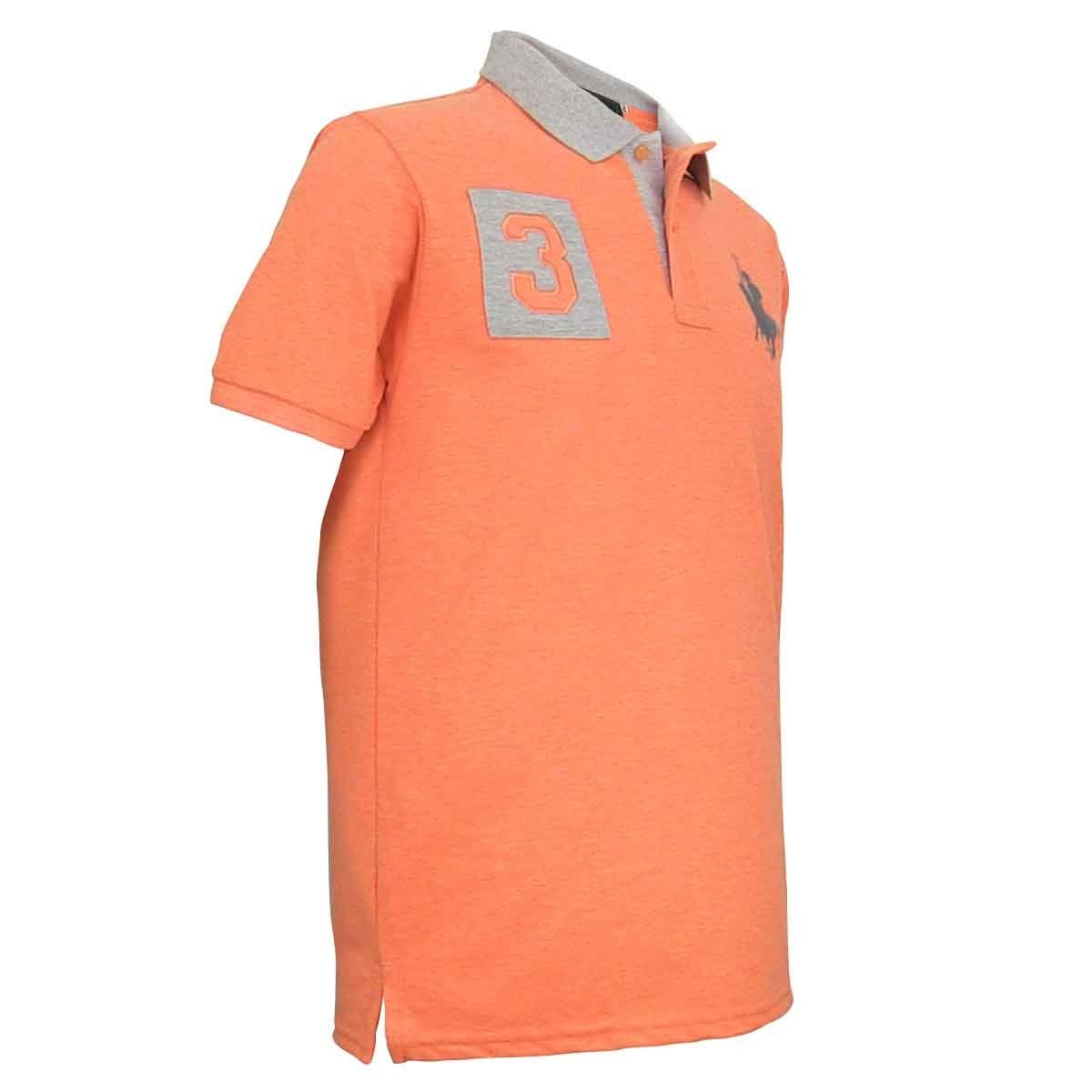 Polo Naranja Manga Corta Polo Club para Caballero