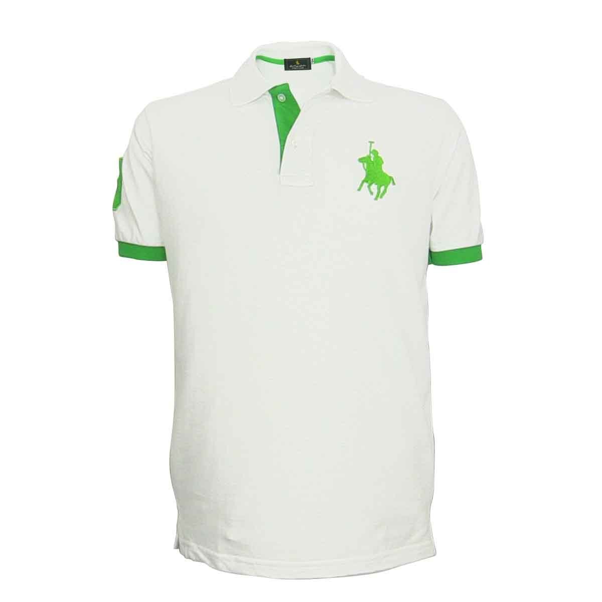 Polo Blanca Manga Corta Polo Club para Caballero