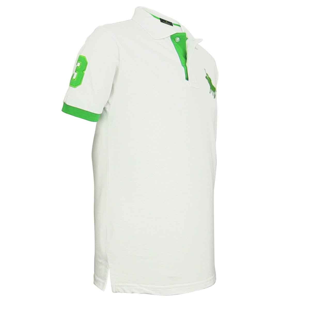 Polo Blanca Manga Corta Polo Club para Caballero