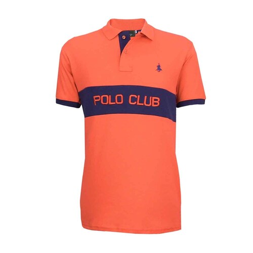 Polo Manga Corta Naranja Polo Club para Caballero