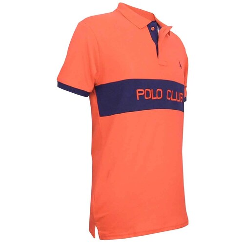 Polo Manga Corta Naranja Polo Club para Caballero