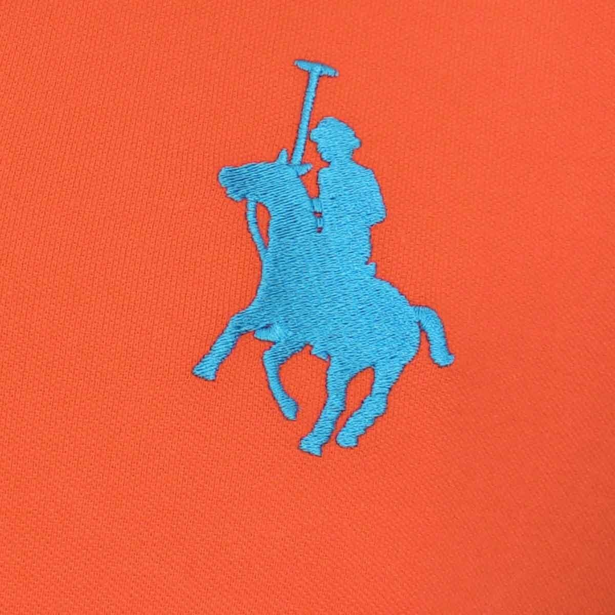 Polo Naranja Manga Corta Azul Polo Club para Caballero