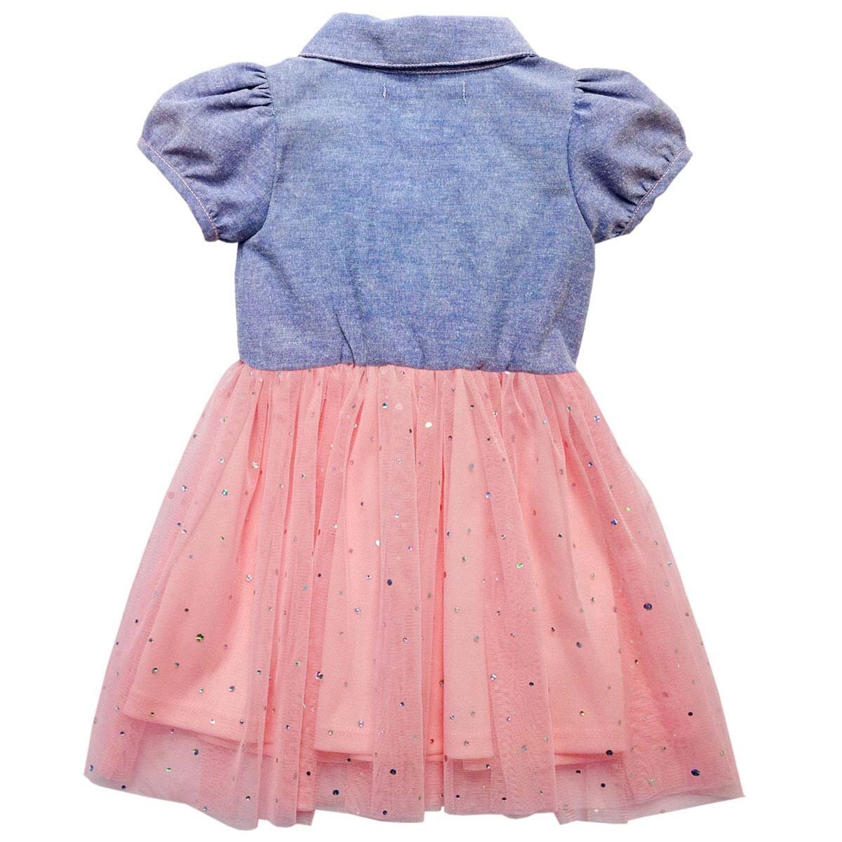 Vestido Manga Corta con Mesh Baby Let\'s Go para Bebé