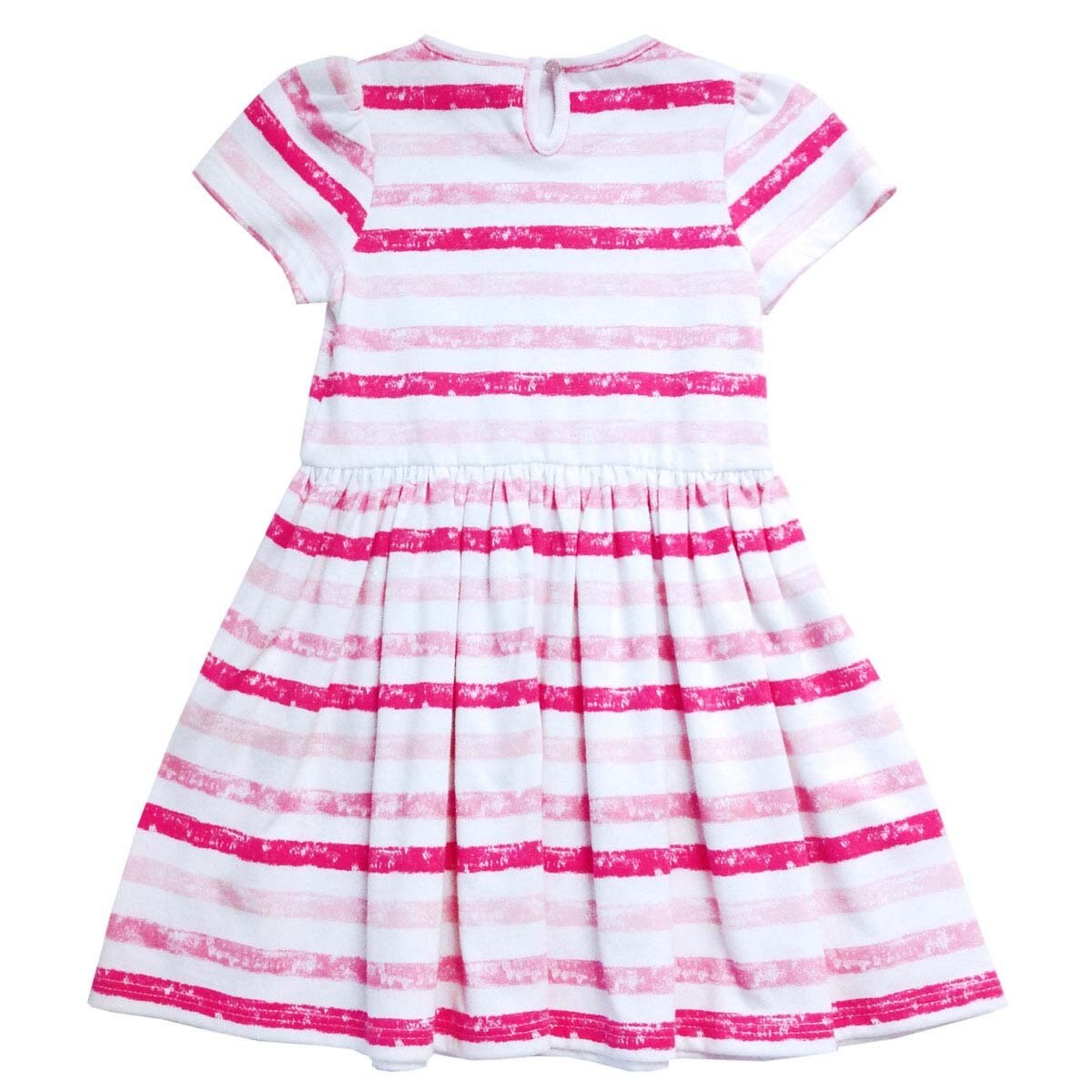Vestido Manga Corta con Aplicaciónes de Corazón Baby Let\'s Go para Bebé