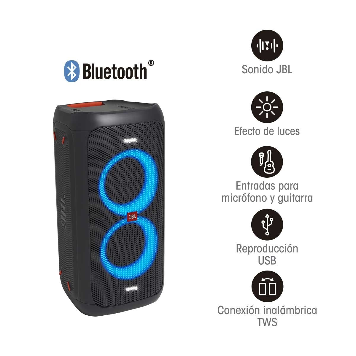 Bocina Party Box 100 con Luces Jbl