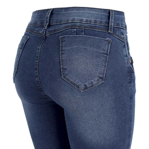 Jeans Skinny Destrucción en Rodilla Fukka para Dama