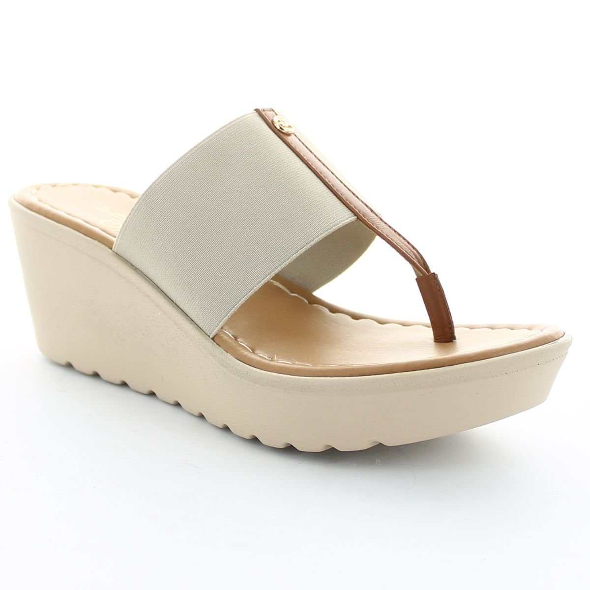 sandalia beige plataforma