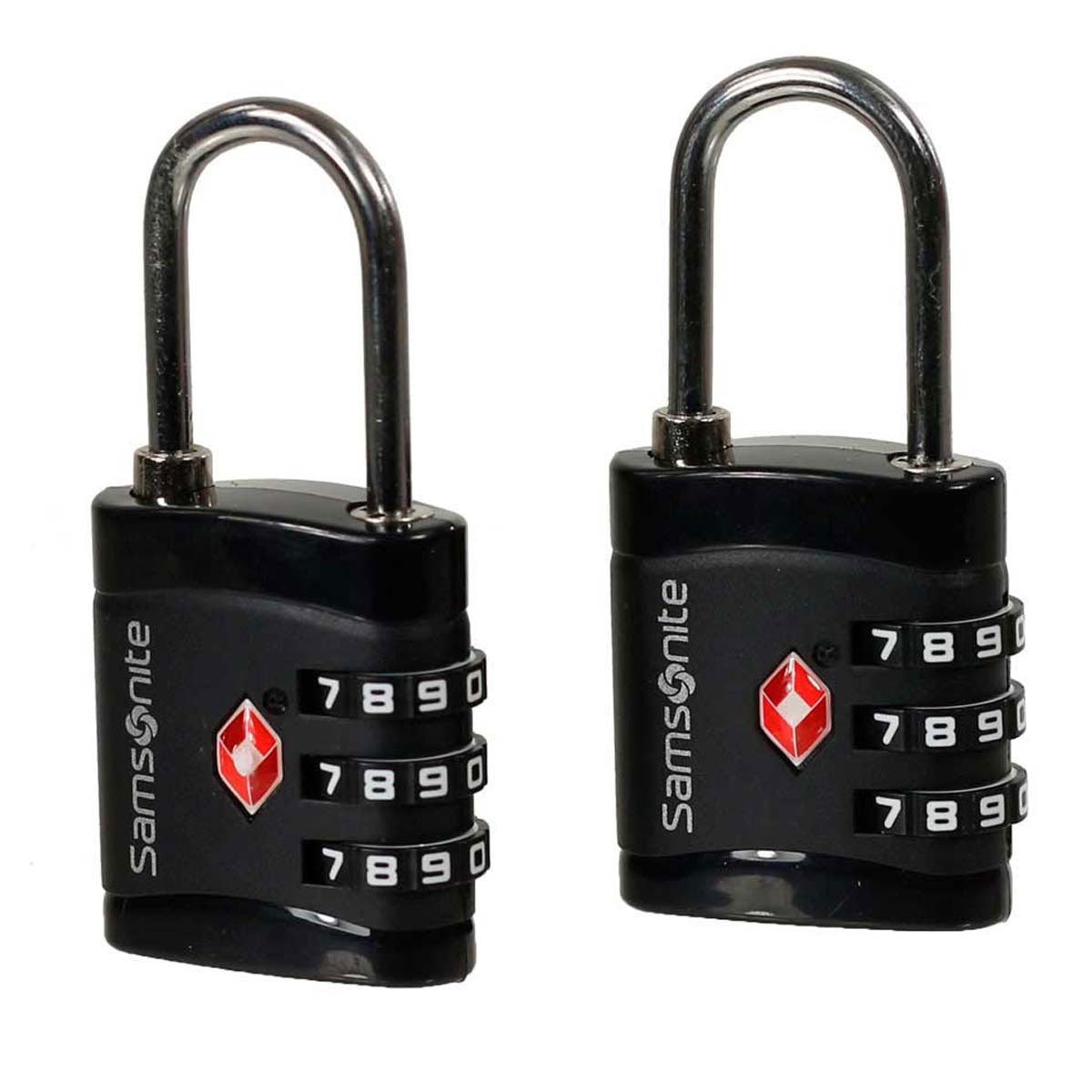 2 Candados de Triple Combinación Tsa Negro Samsonite
