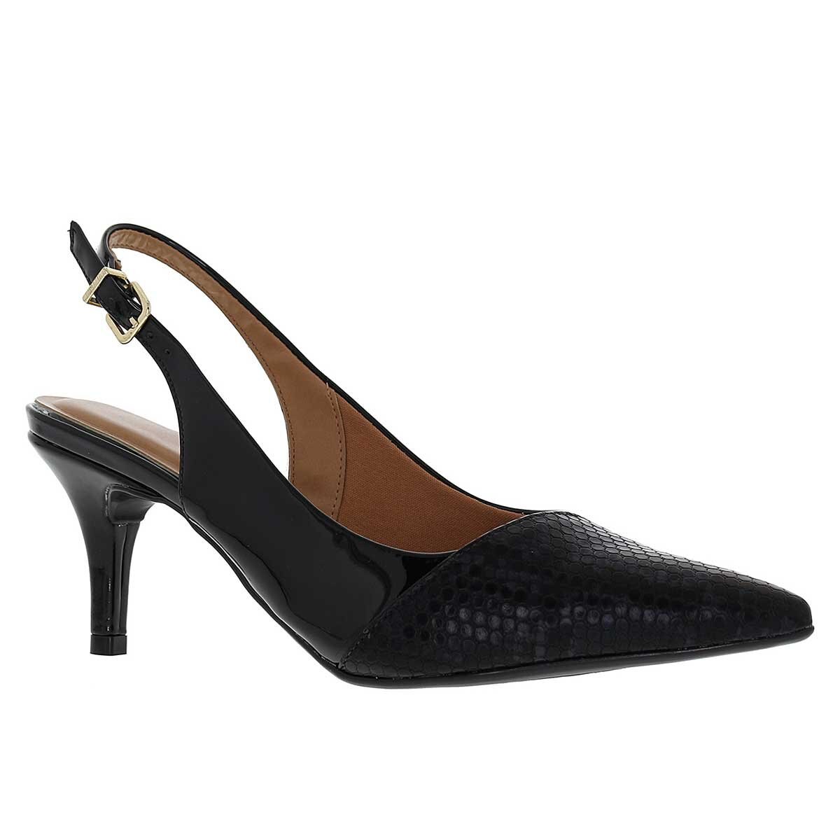 Zapatilla Puntal Destalonada Negro Vizzano