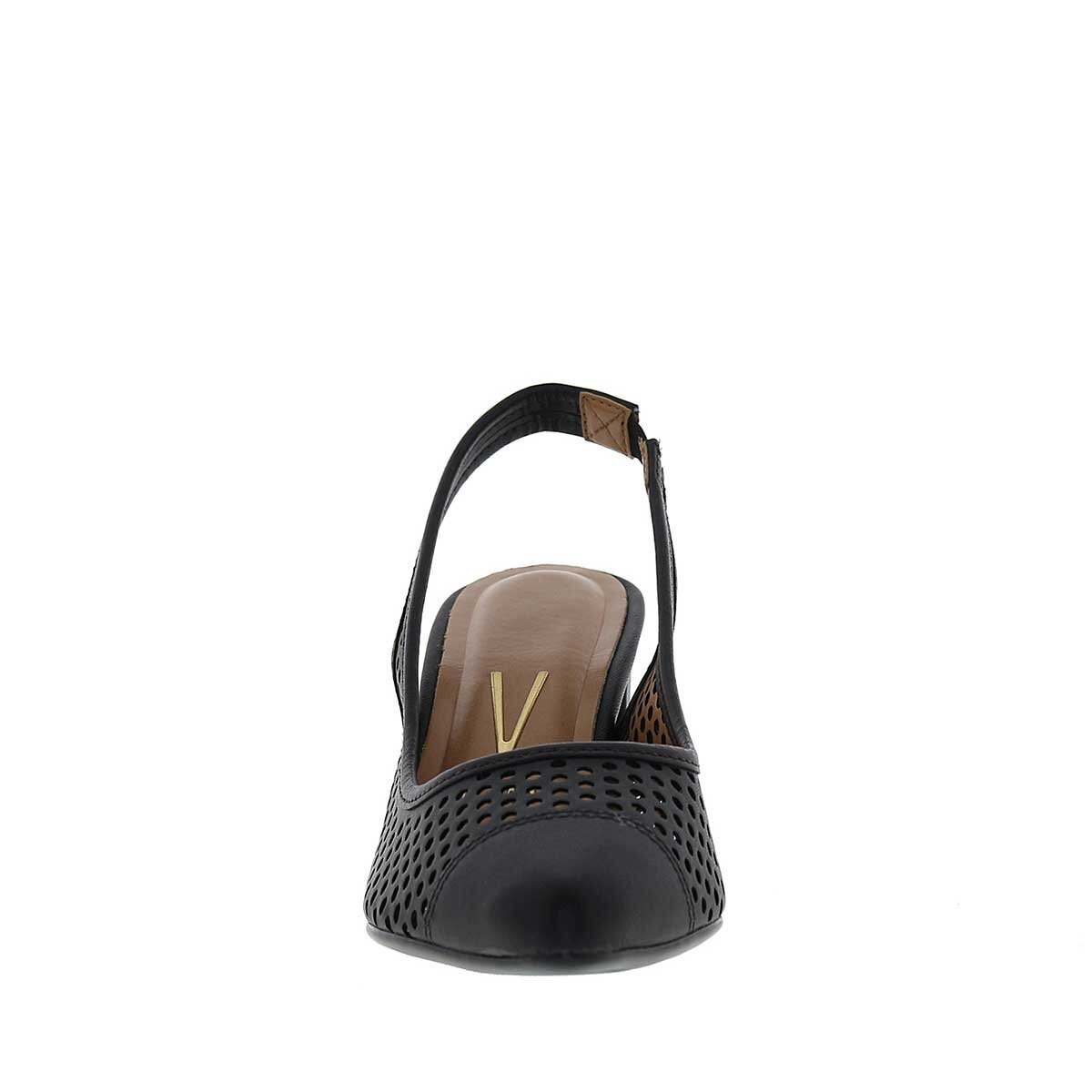 Zapatilla Negra Destalonada Corte Laser Vizzano