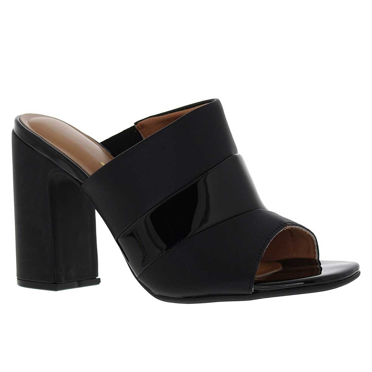 Shootie Negro Boca de Pescado Y Tacón Vizzano