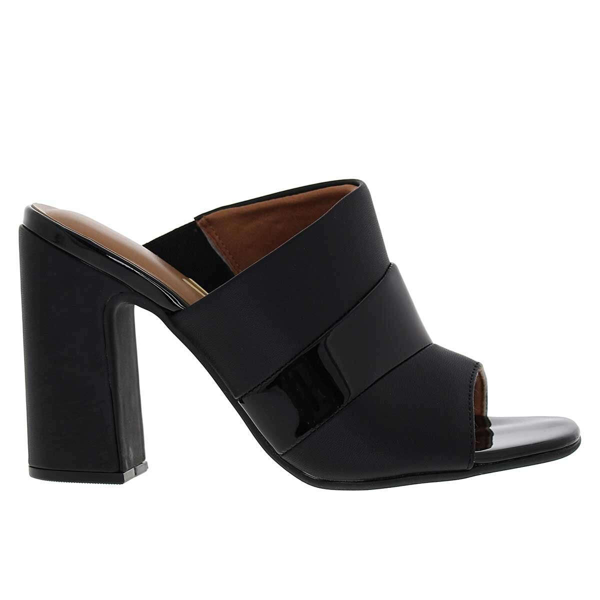 Shootie Negro Boca de Pescado Y Tacón Vizzano
