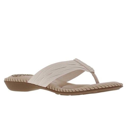 Sandalia Beige Flat con Pata de Gallo Modare