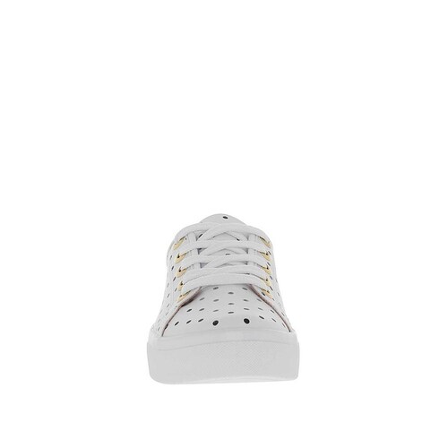 Tenis Blanco con Cortes Laser Moleca