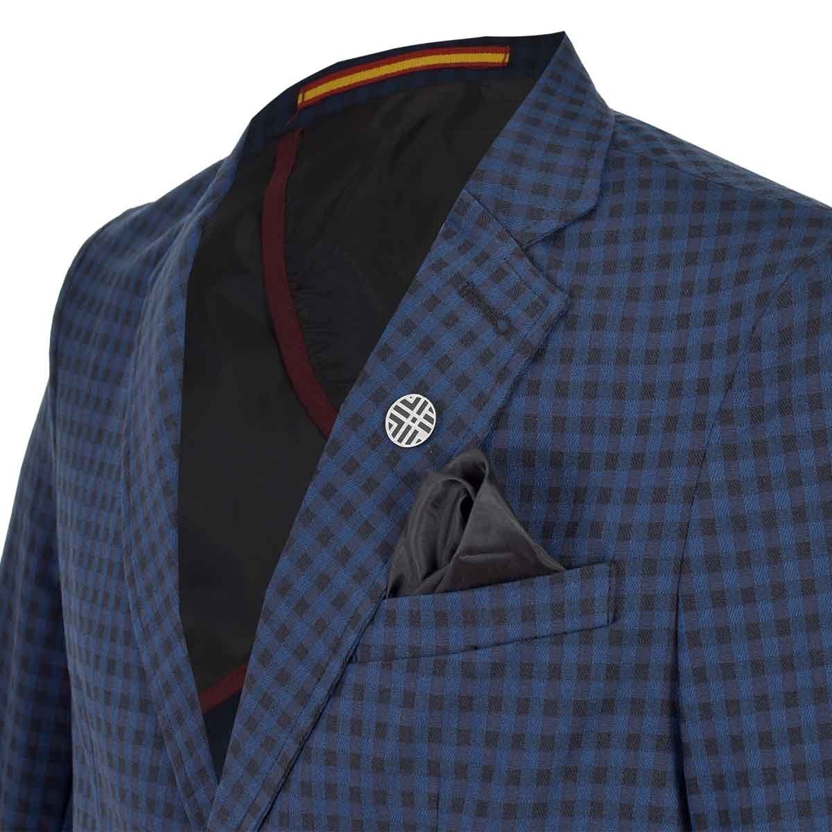 Saco Casual Azul de Cuadros Scandro para Caballero
