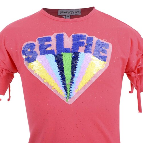 Playera Estampado de Selfie Philosophy Jr Girls para Niña