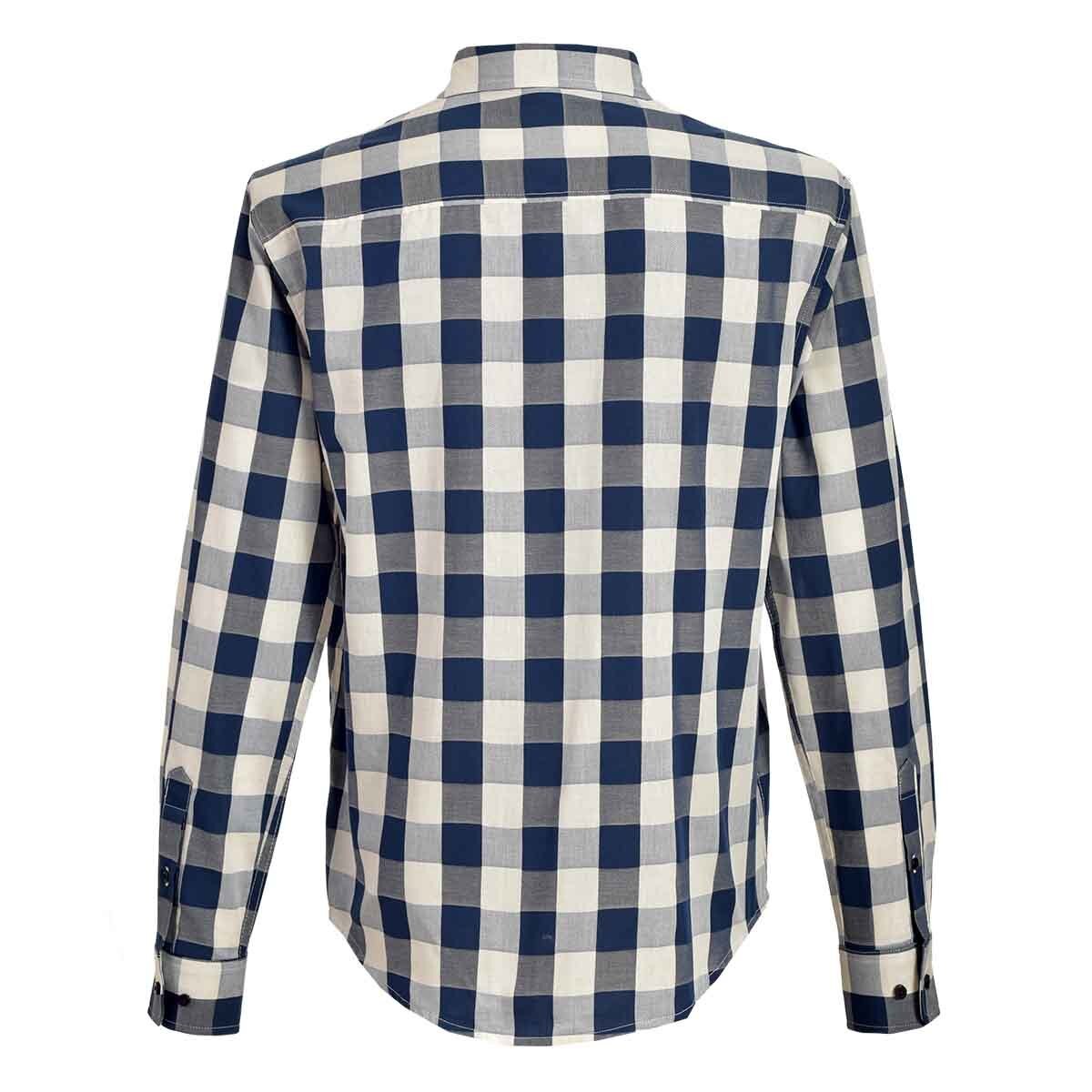 Camisa Manga Corta de Cuadros Blanco Scandro para Caballero