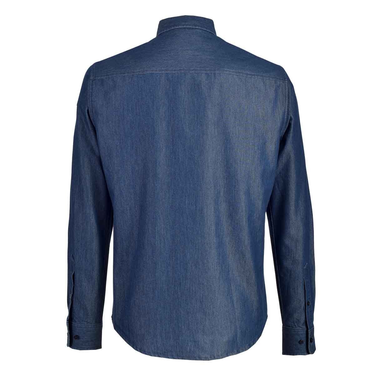 Camisa Manga Larga Azul Scandro para Caballero