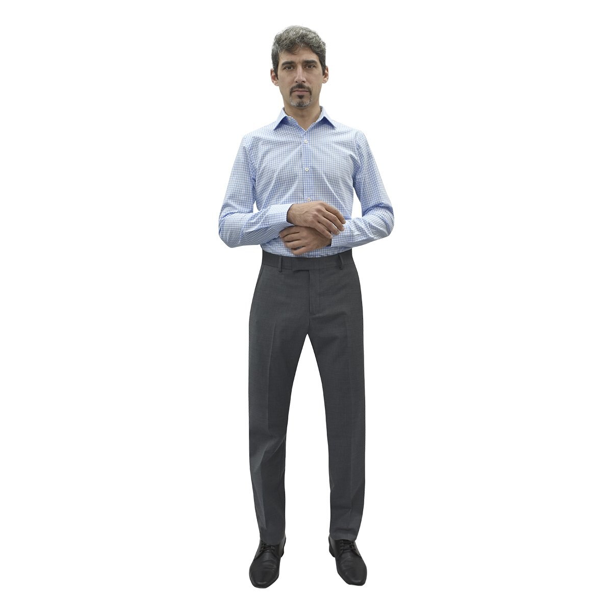 Camisa de Vestir Azul Combinado Corte Slim Nautica. para Caballero