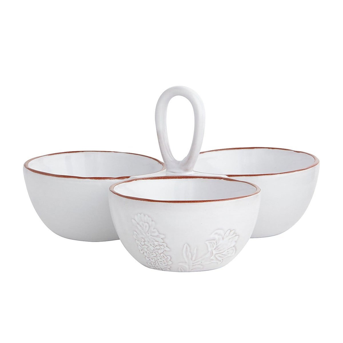 Plato de Servicio con Diviciones Terracotta Pier 1 Imports