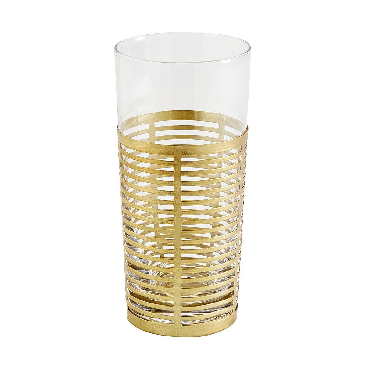 Vaso Gold Metal Sleeve Tumbler Pier 1 Imports