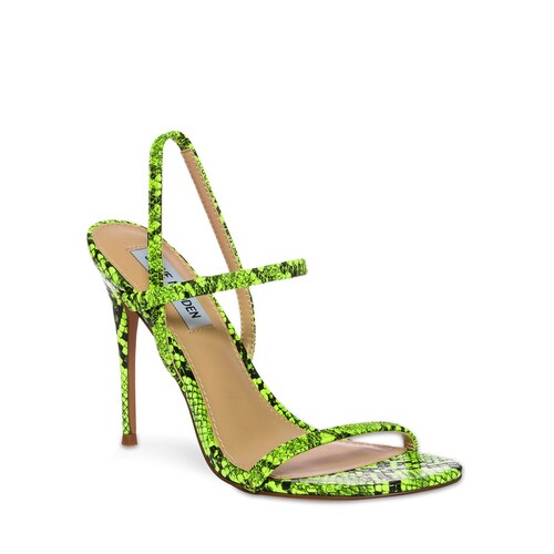 Sandalia Verde Neón con Tacón Steve Madden