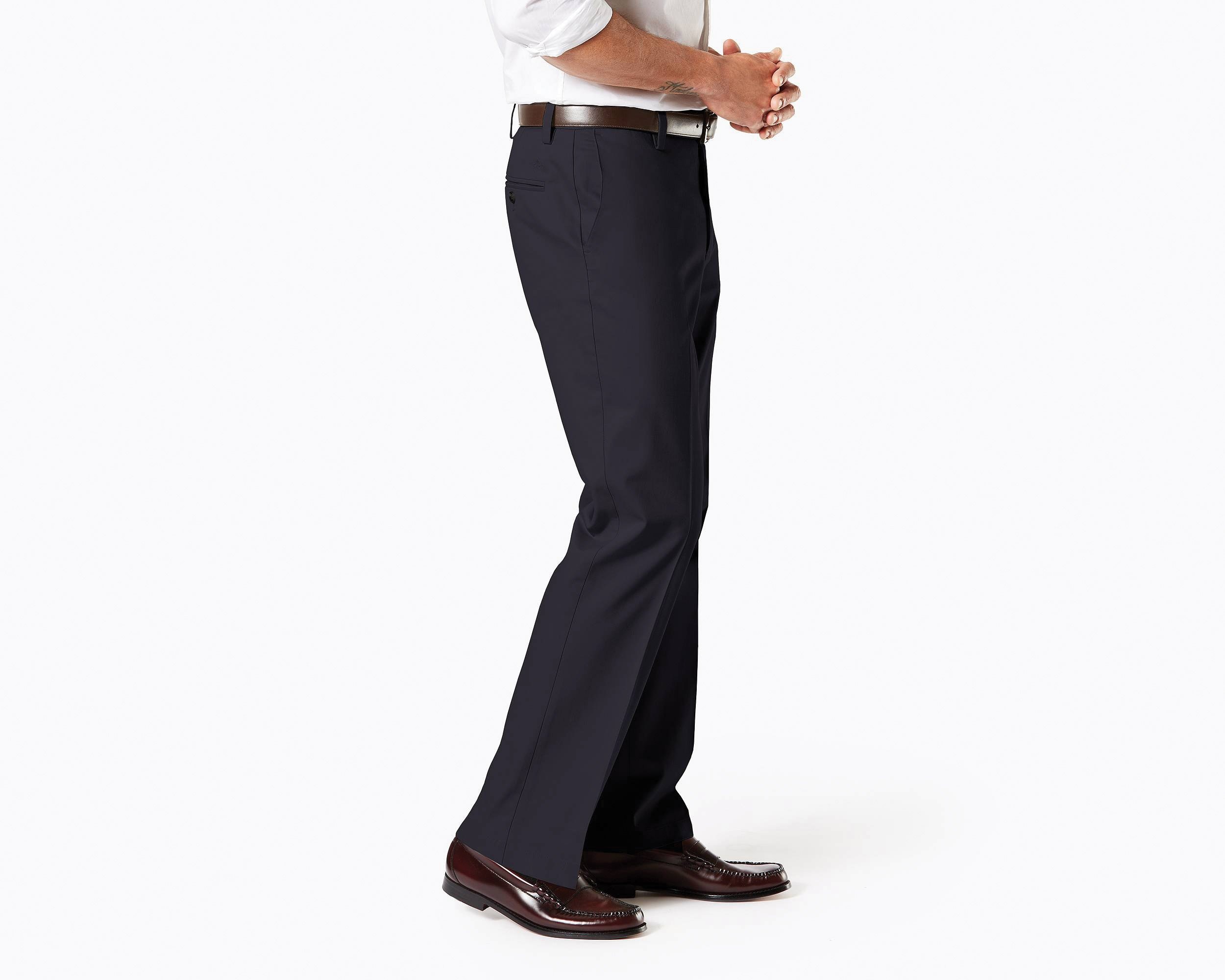 Pantalón Básico de Vestir Azul Straight Dockers para Caballero