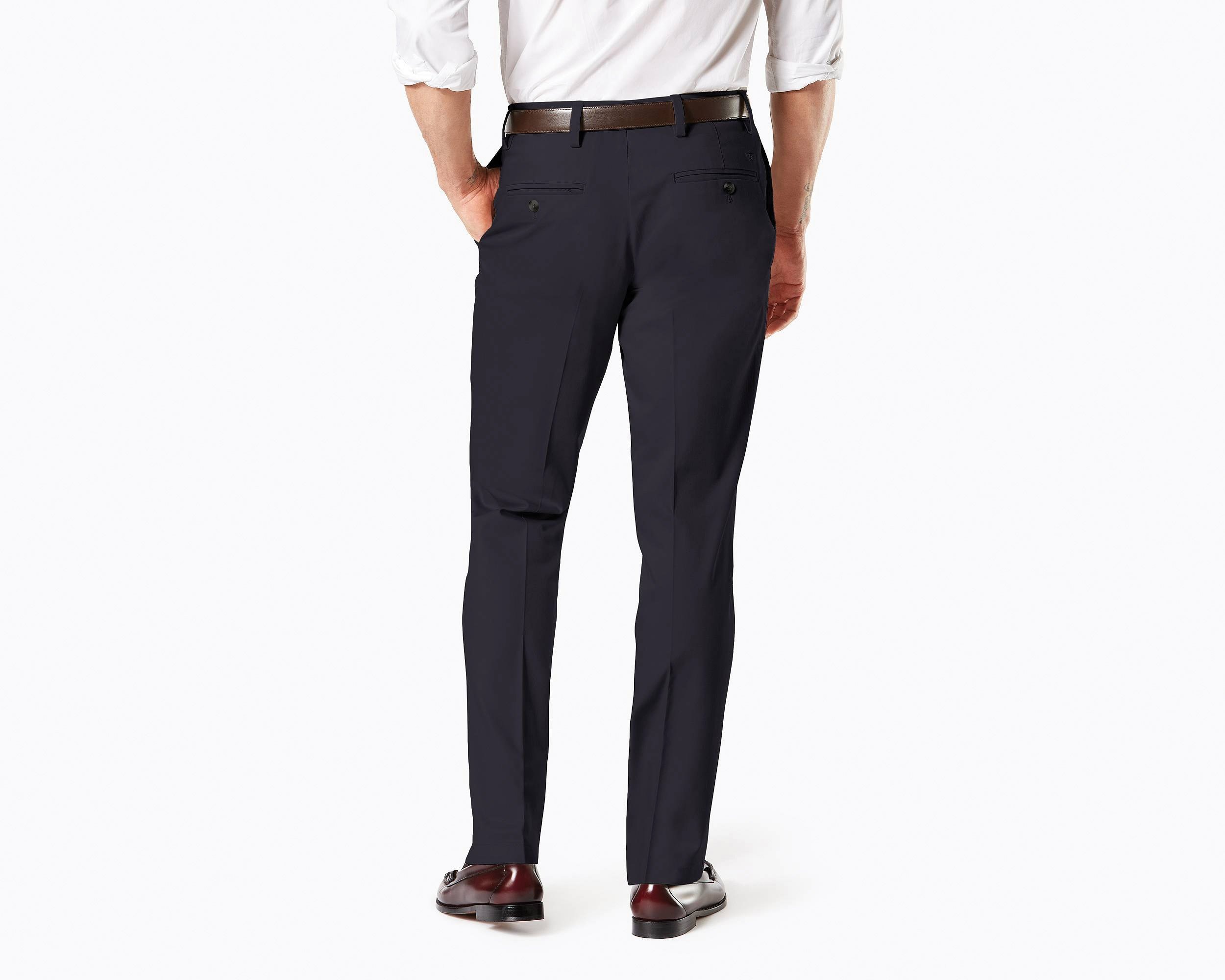 Pantalón Básico de Vestir Azul Straight Dockers para Caballero