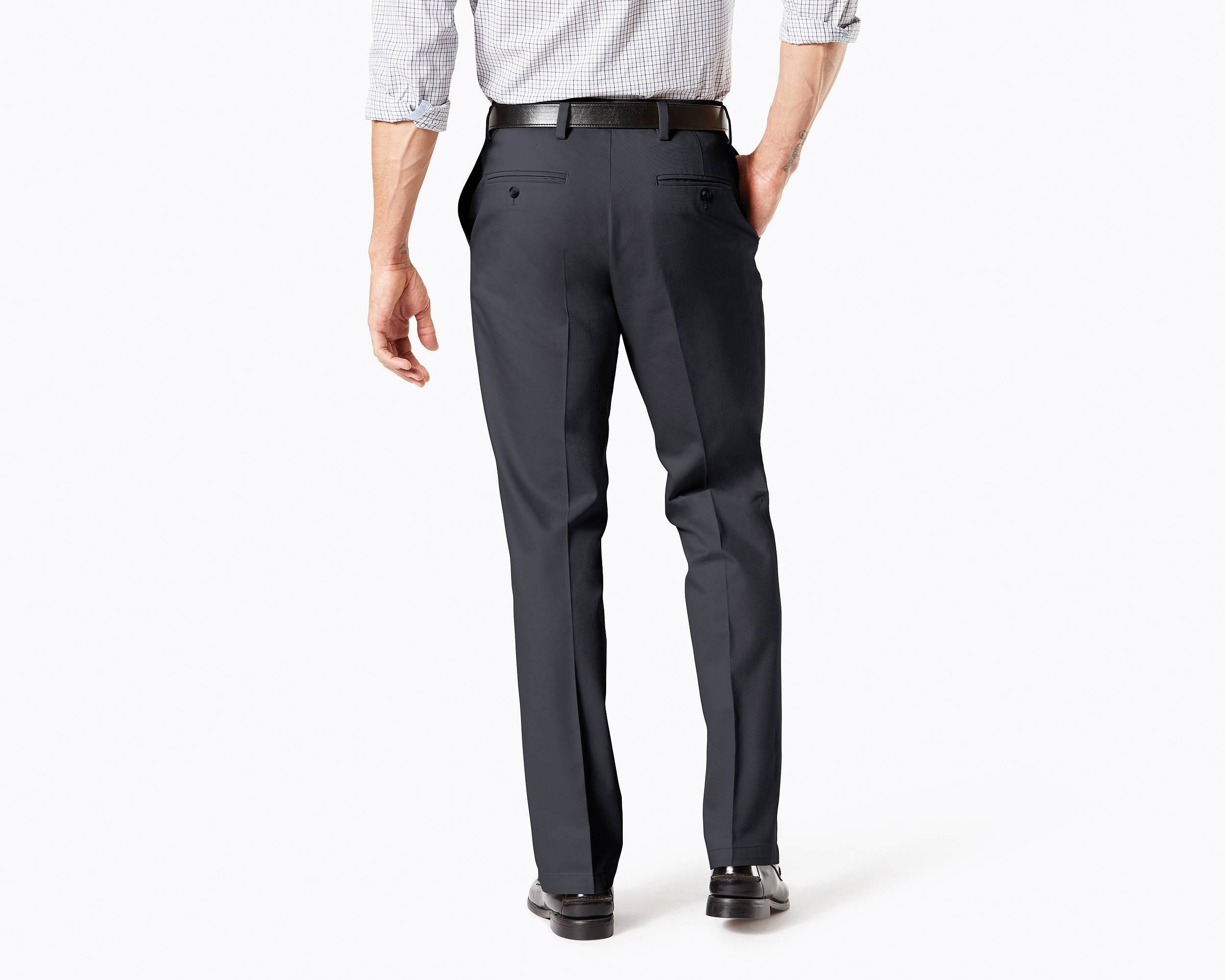 Pantalón Básico de Vestir Gris Straight Dockers para Caballero