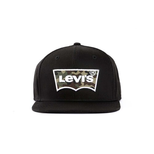Gorra Levi's Flat Visor Snapback Color Negro