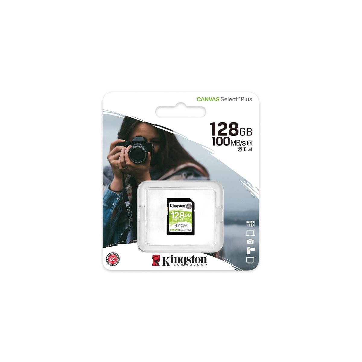 Tarjeta Sd C10 Plus Sds 128Gb Kingston
