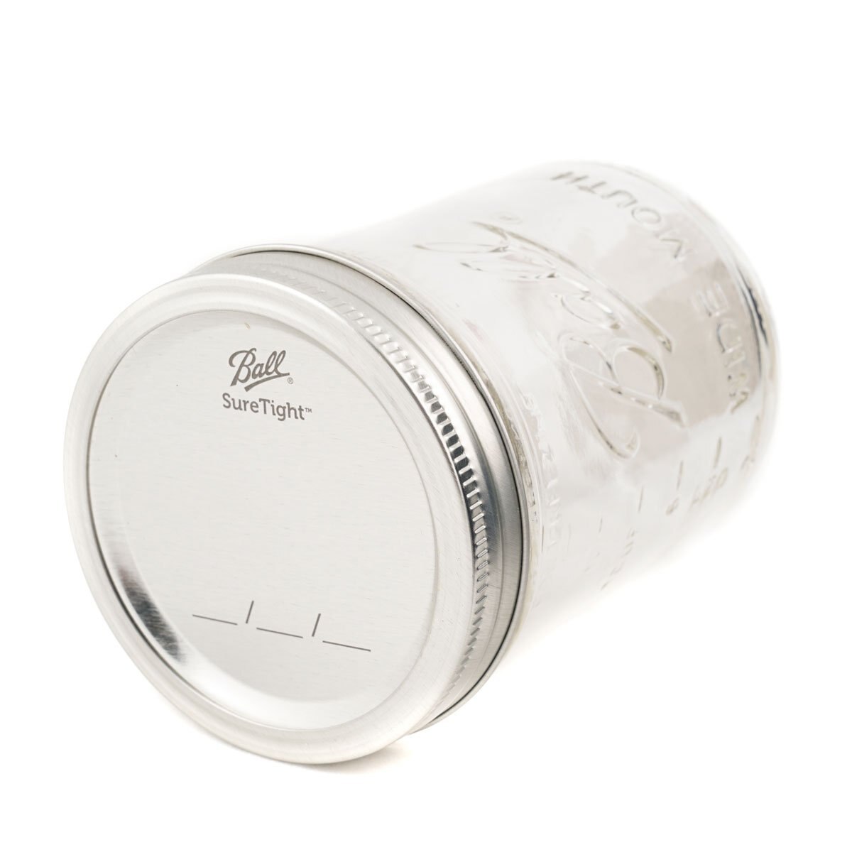 Home Nature Jarra Mason de 16 Oz con Boca Ancha Y Tapa