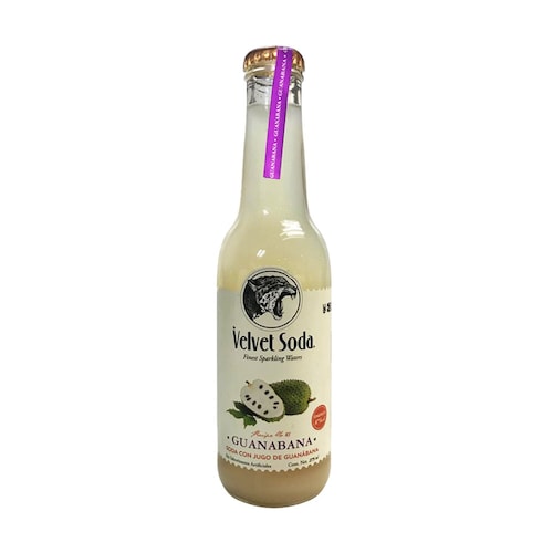 Soda con Jugo de Guanabana 275 Ml  Velvet Soda