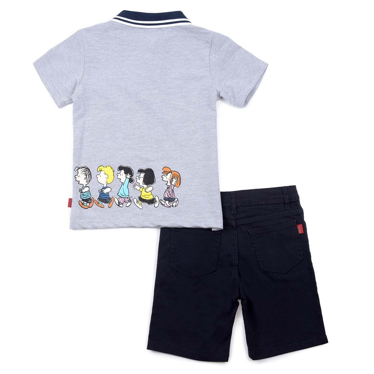 Conjunto Playera Polo Manga Corta con Short Snoopy