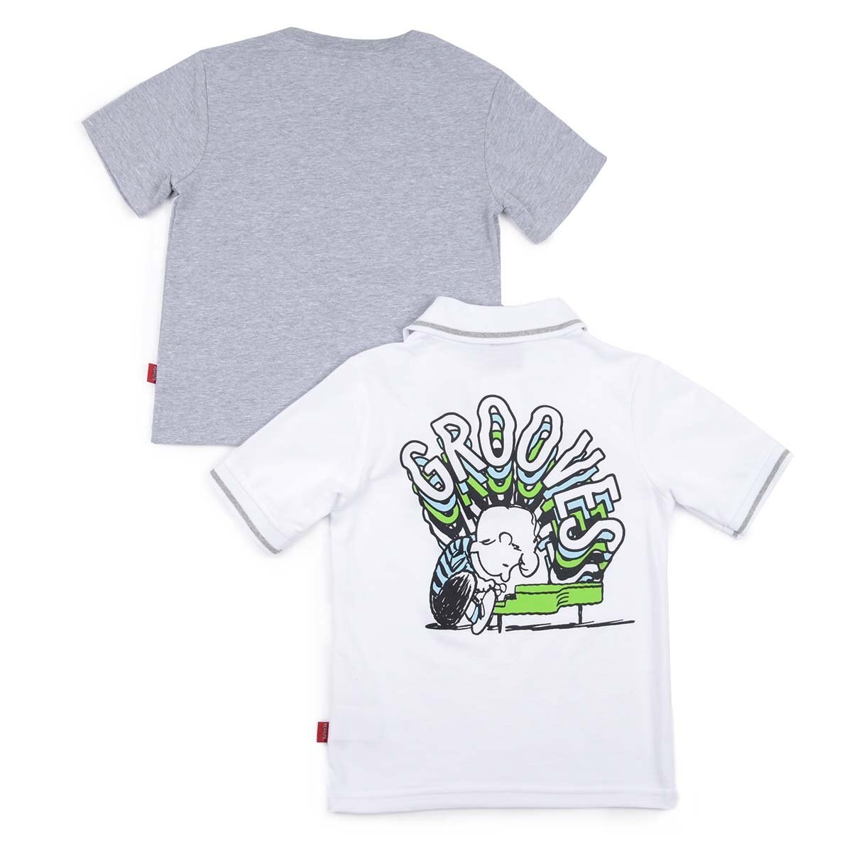 Set de Polo Manga Corta Y Playera Manga Corta Snoopy