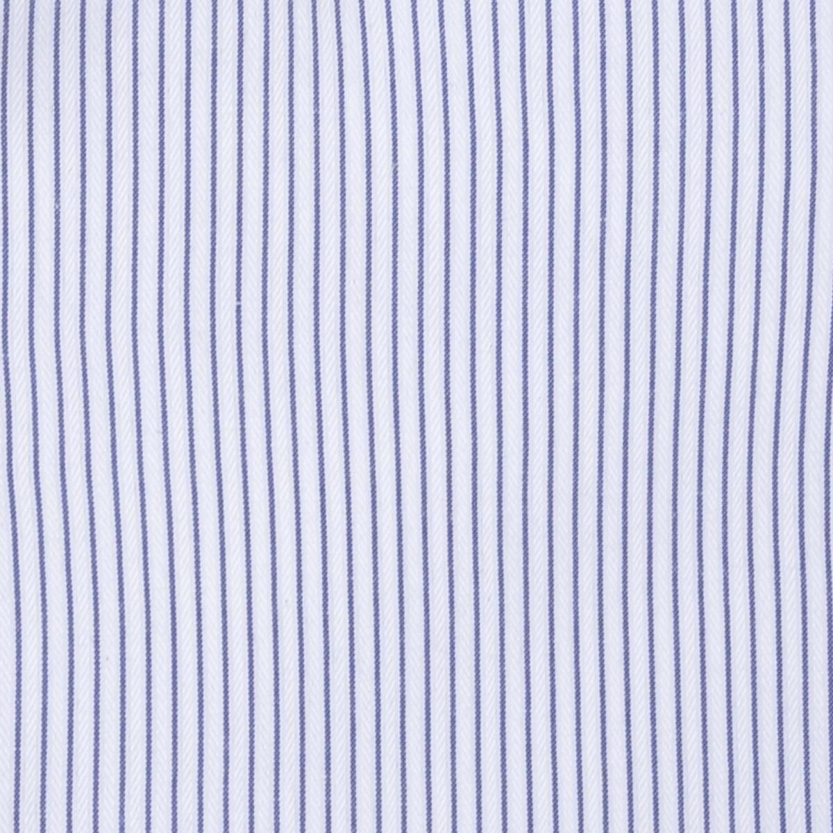 Camisa de Vestir Azul Medio con Rayas Carlo Cortinto Slim Fit para Caballero