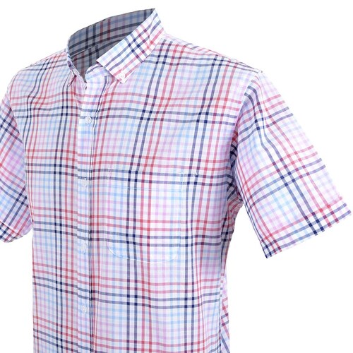 Camisa Casual Manga Corta Multicolor Carlo Corinto Sport para Caballero